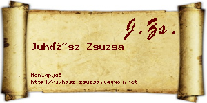 Juhász Zsuzsa névjegykártya