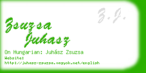 zsuzsa juhasz business card